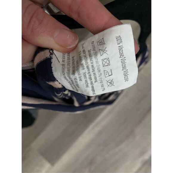 Vila Clothes Flow Dress in Major Blue/Light Pearl Striped, Size Small, Italian - Picture 11 of 11